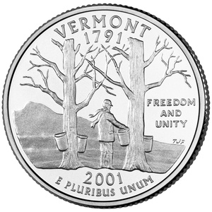 2001 Quarter - P - Vermont reverse